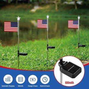 Solar Light, American Flag Lights